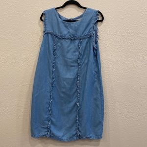 Blue Chambray Philosophy sleeveless dress.  Size XL.
